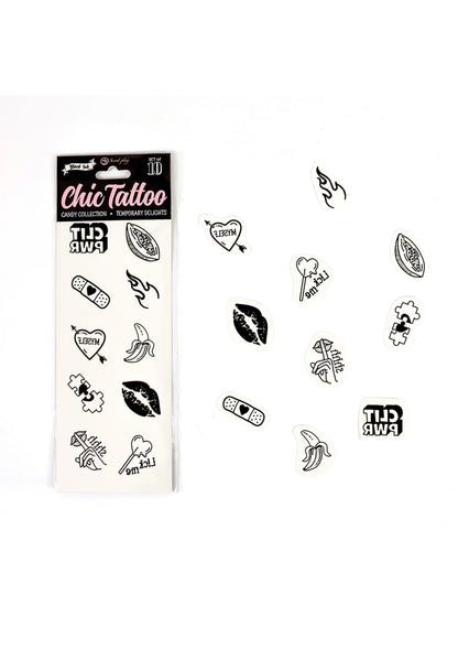 44325 secret play candy chic temporary tattoo