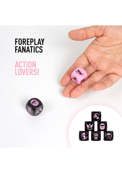 44333 secret play foreplay lovers dice 2 pcs