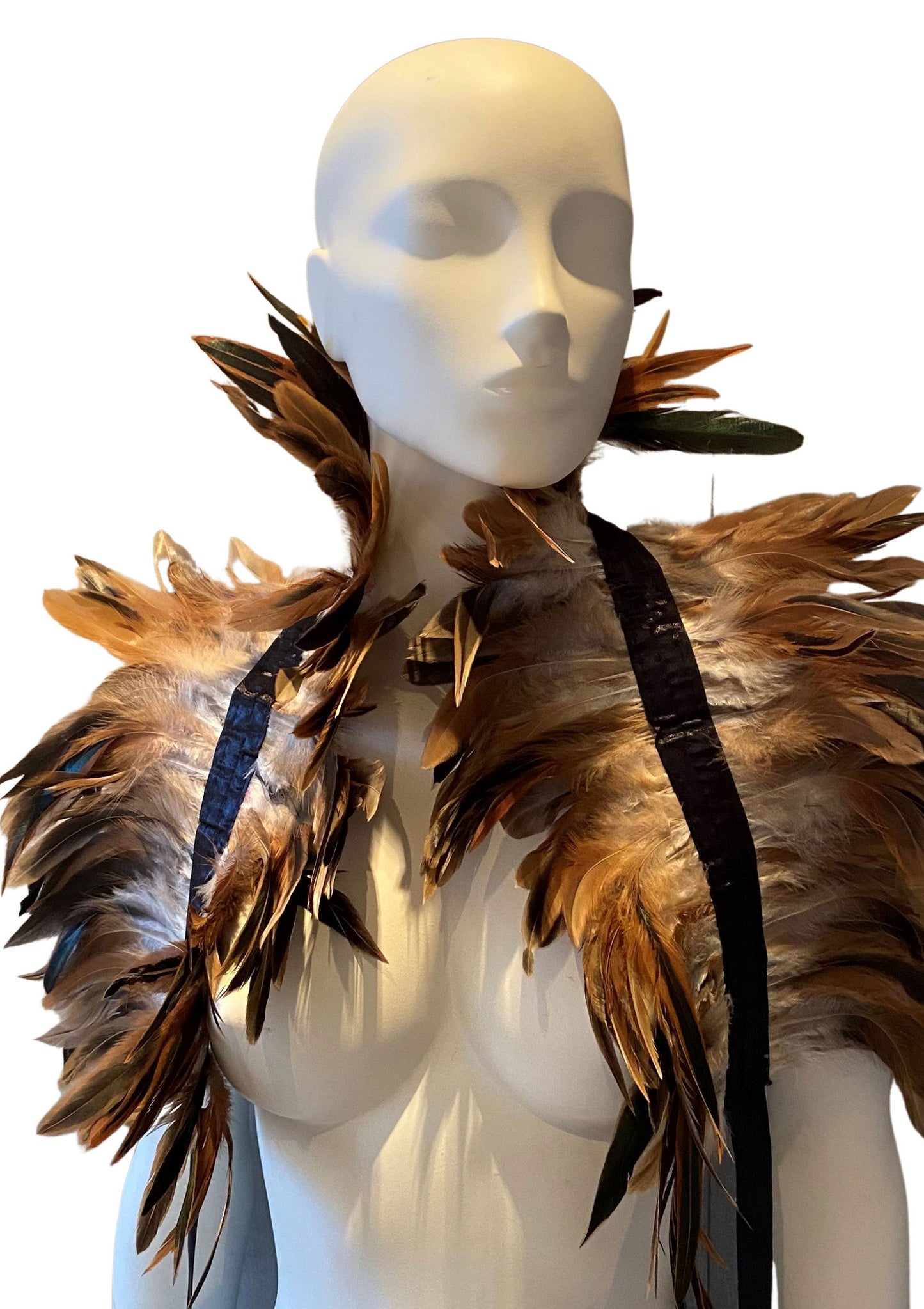 70800 kinky diva feather shoulder wrap