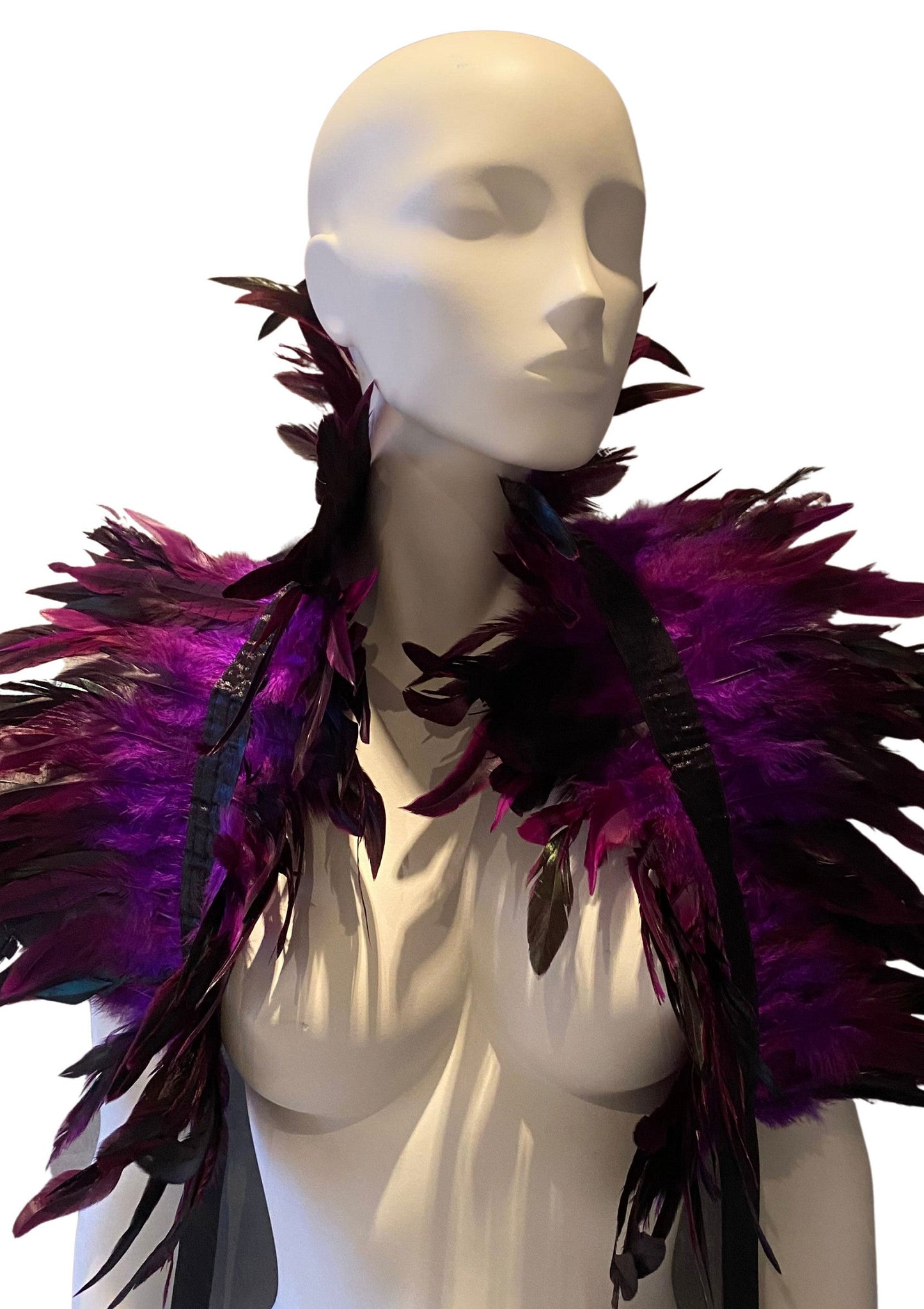 70800 kinky diva feather shoulder wrap