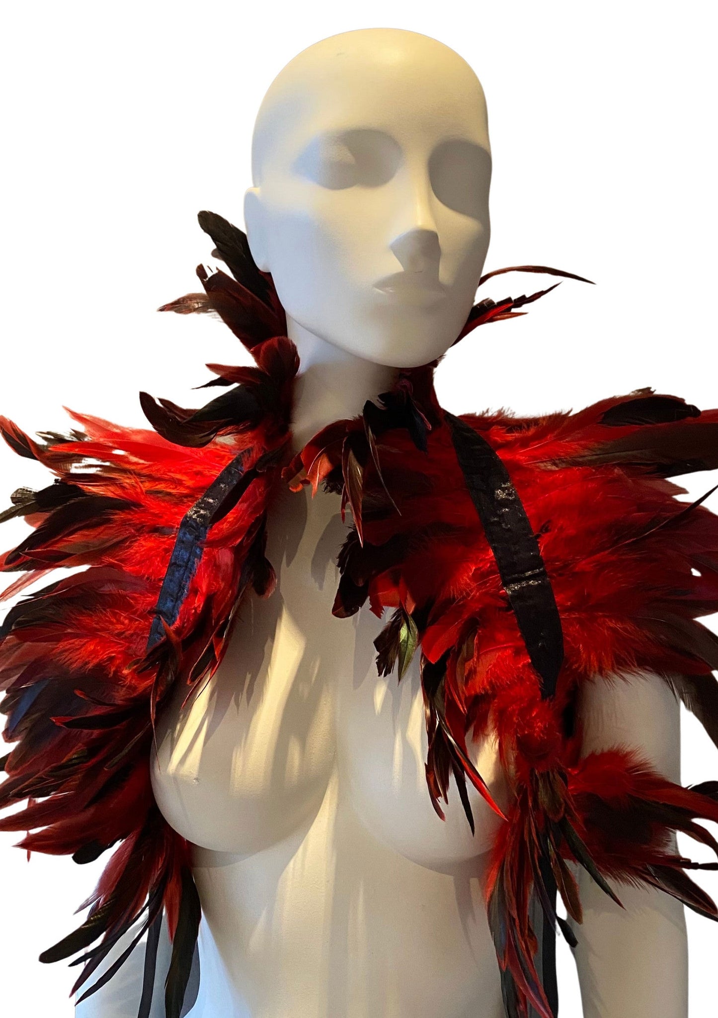 70800 kinky diva feather shoulder wrap