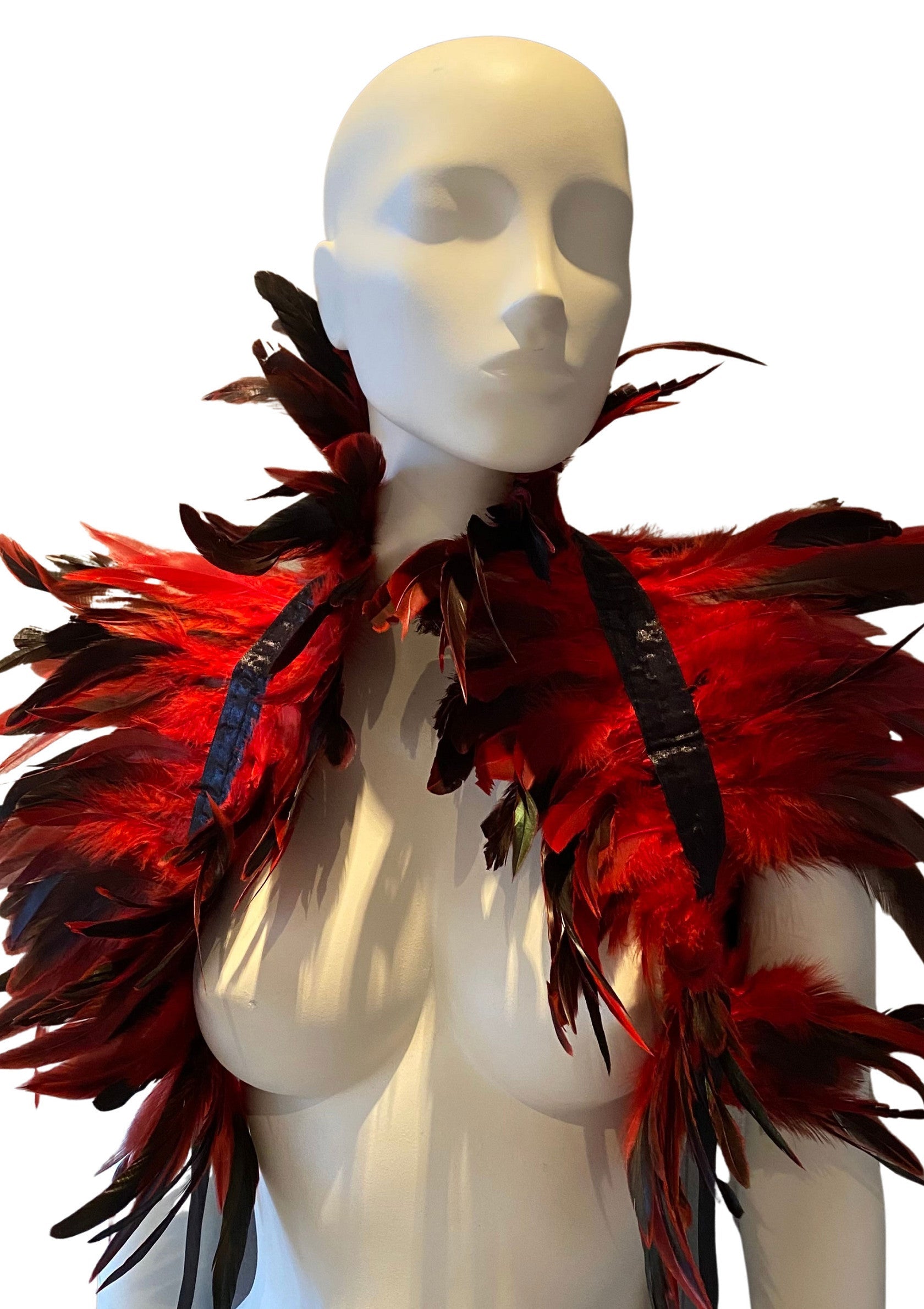 70800 kinky diva feather shoulder wrap