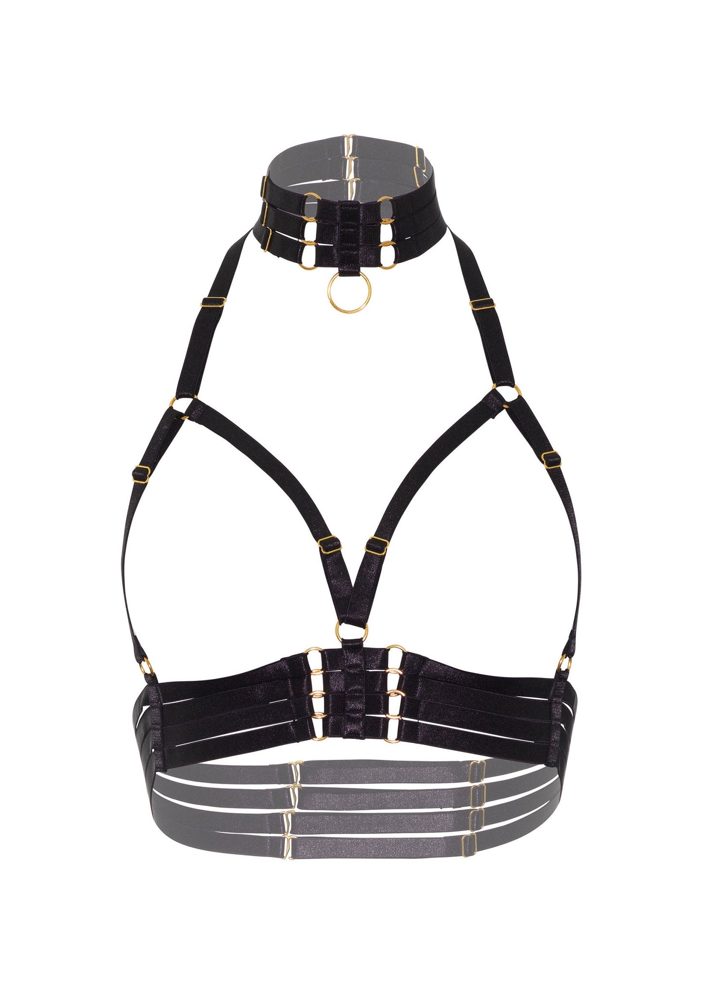 70803 kinky diva open cup bra plus o ring collar