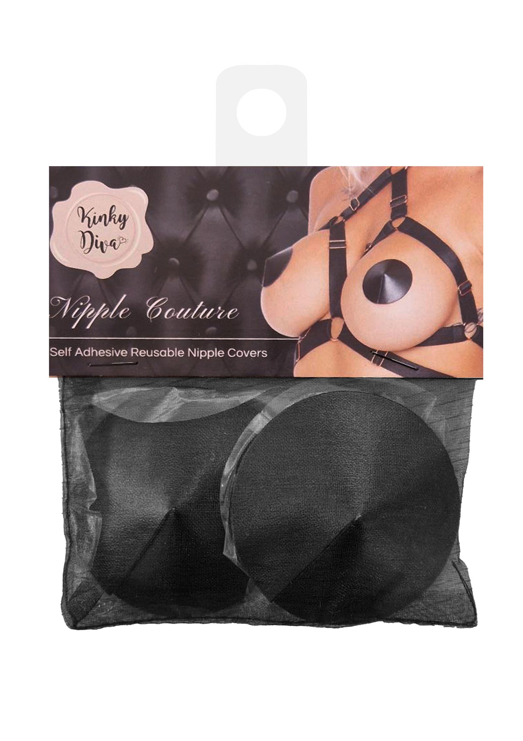 70832 kinky diva pu leather nipple covers