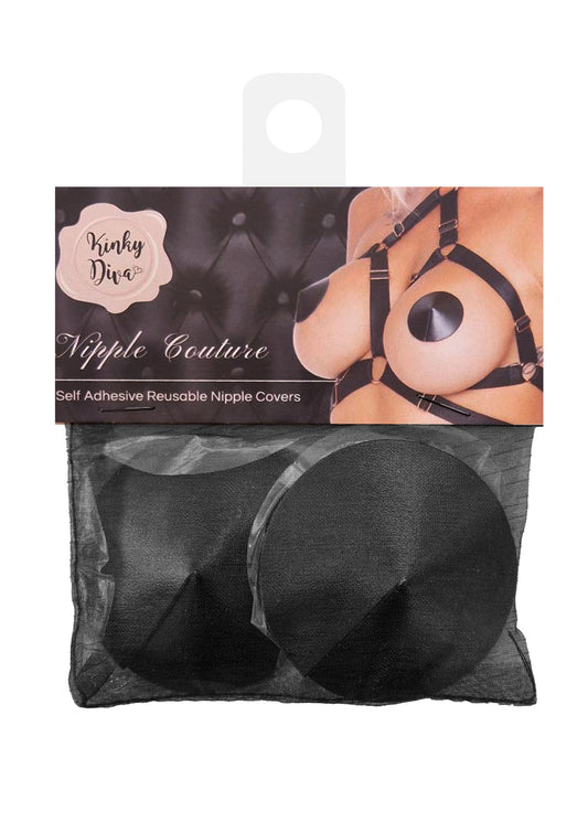 70832 kinky diva pu leather nipple covers