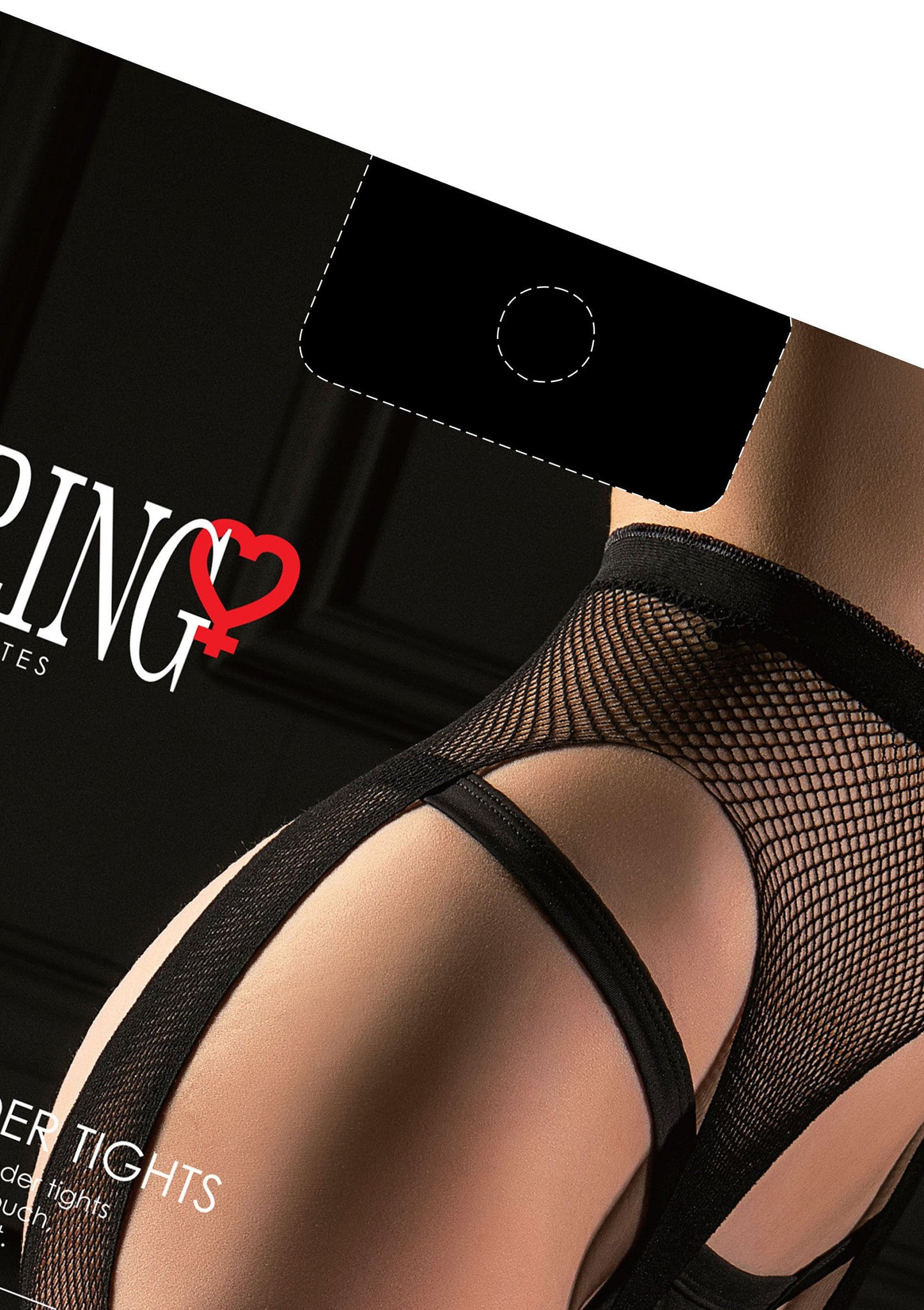 75032 daring intimates fishnet suspender tights