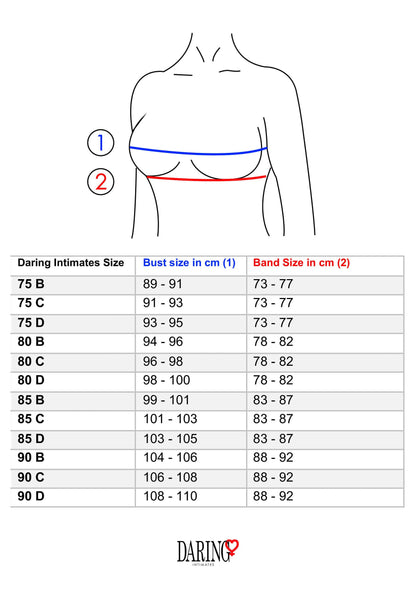 76233 daring intimates day night unlined bra w faux underbust