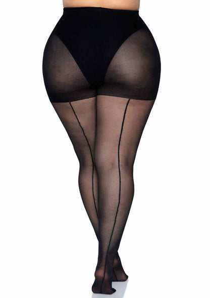 Plus Backseam Pantyhose