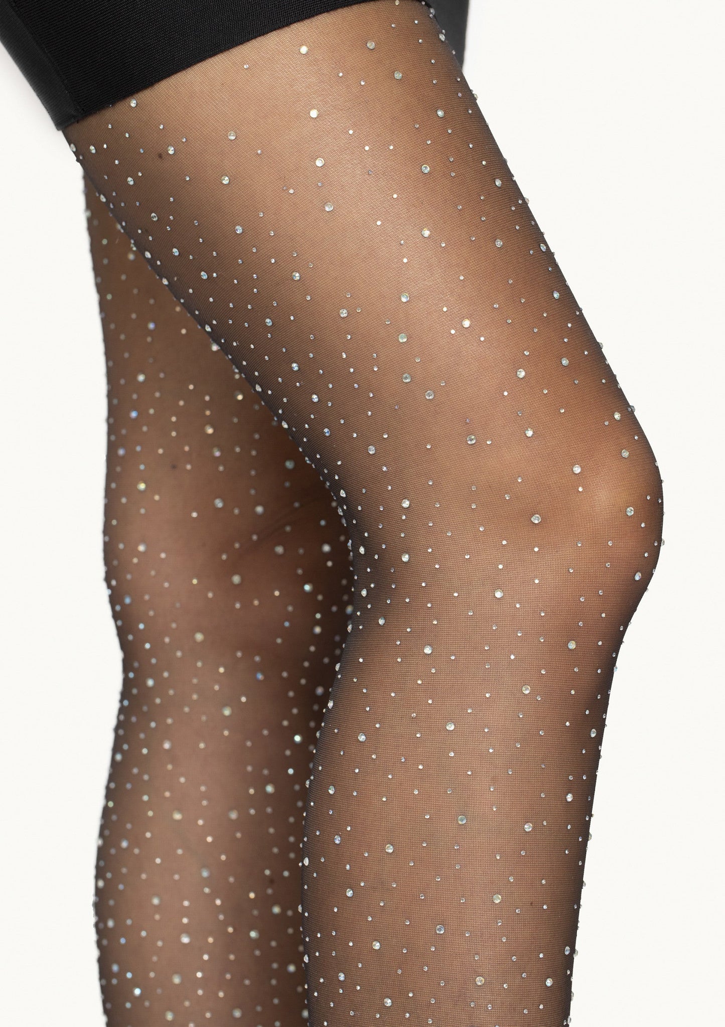 84973 leg avenue sheer rhinestone elastane pantyhose