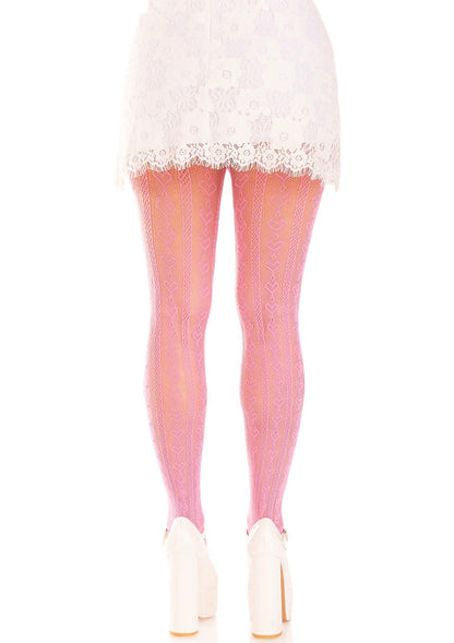 85065 leg avenue sweetheart striped net pantyhose