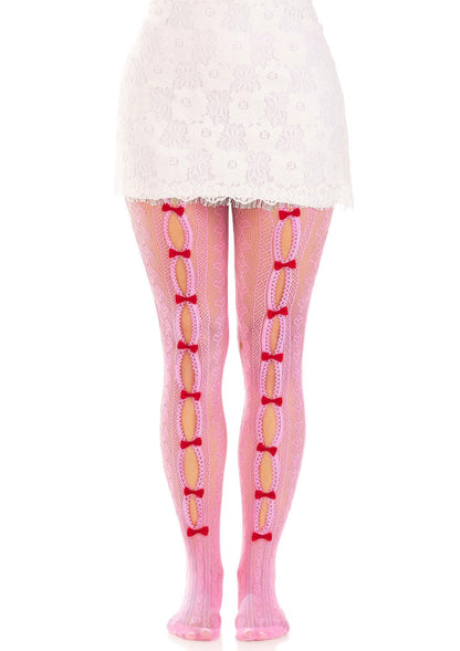 85065 leg avenue sweetheart striped net pantyhose