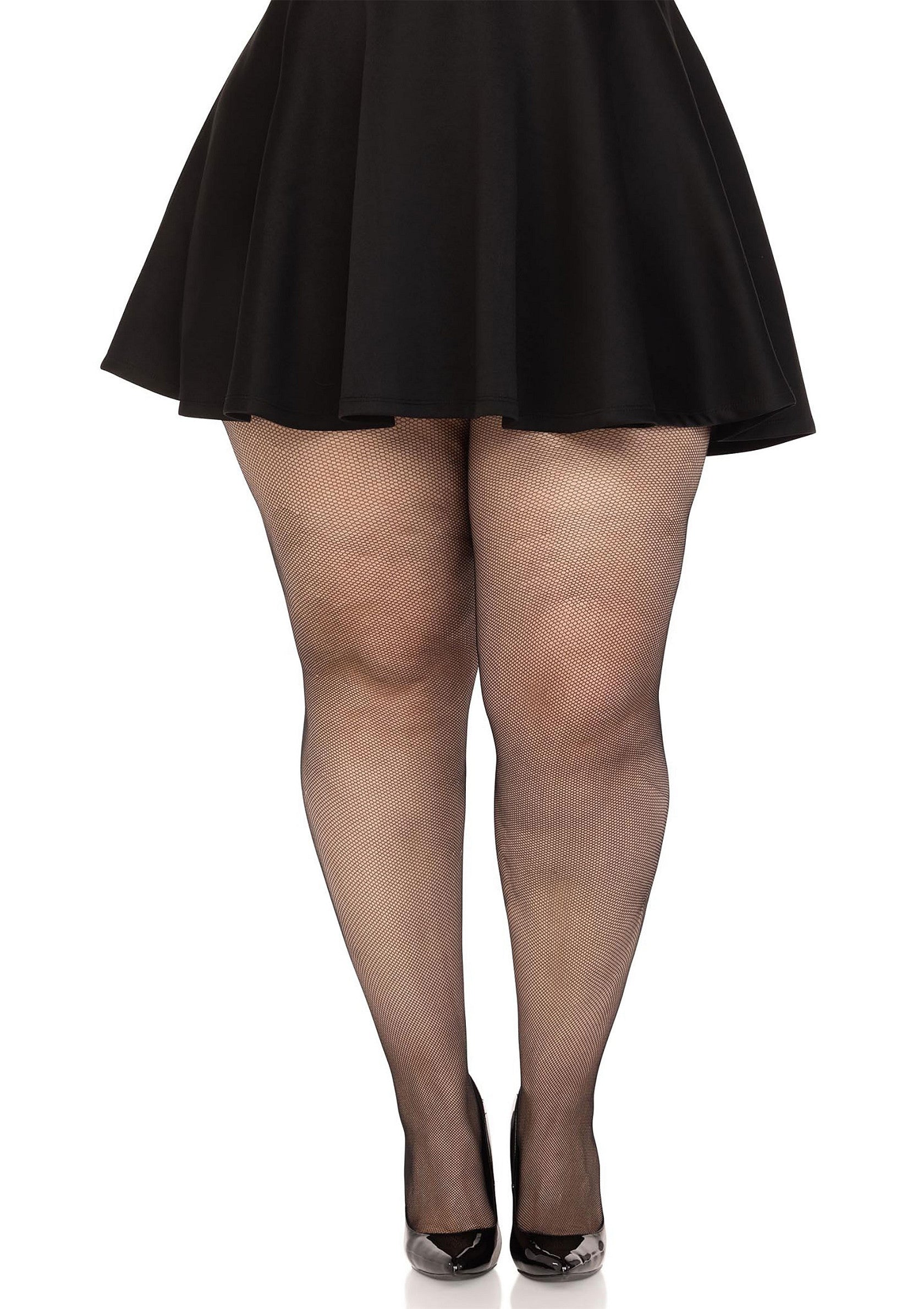 85112 leg avenue plus elastane micro net tights