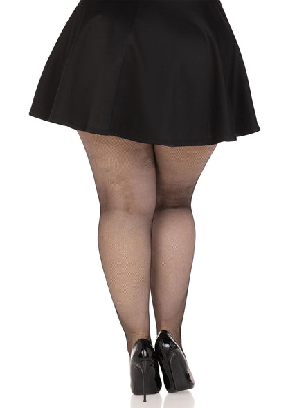 85112 leg avenue plus elastane micro net tights