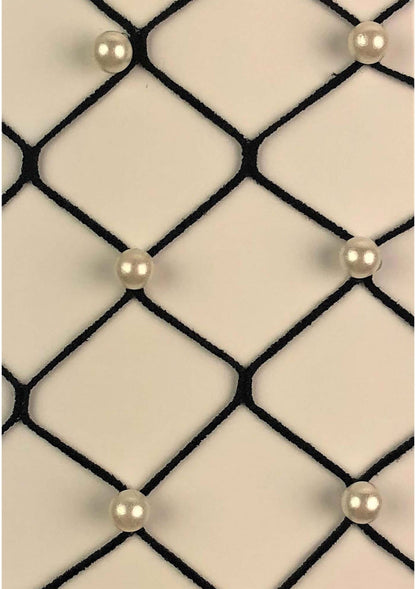 85183 leg avenue fence net tights with faux pearls