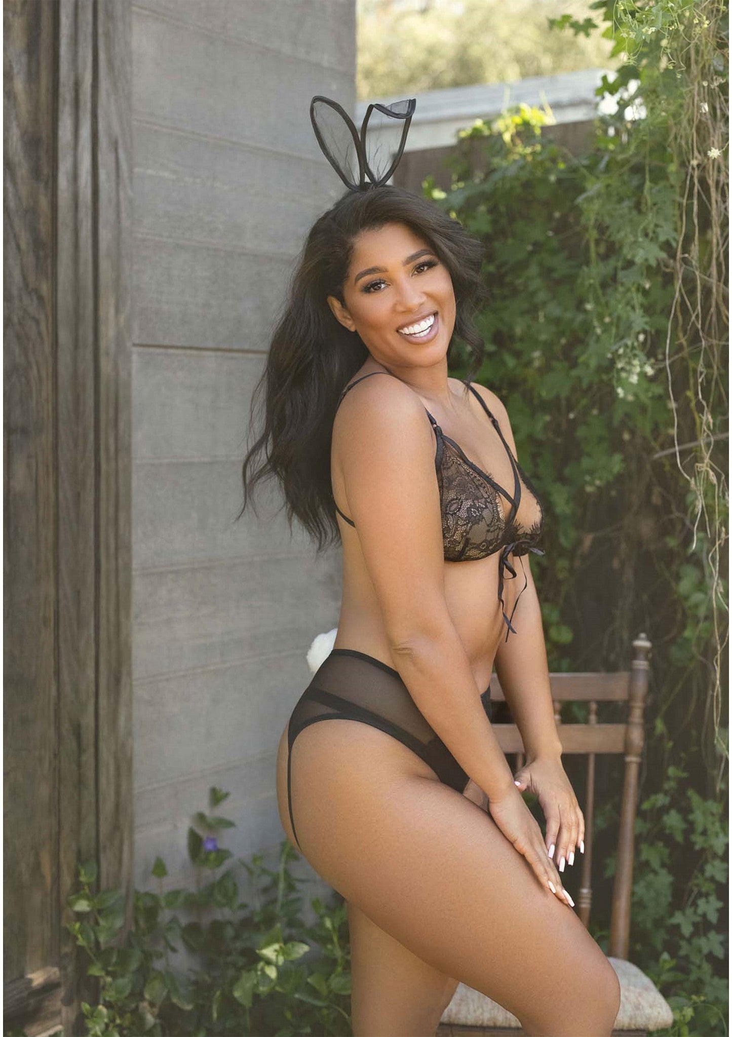 85207 leg avenue very sexy lingerie roleplay bedroom bunny bra set