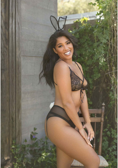 85207 leg avenue very sexy lingerie roleplay bedroom bunny bra set