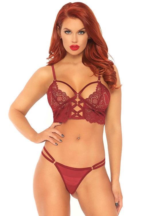 85259 leg avenue very sexy lingerie bralette with bodice detail and string