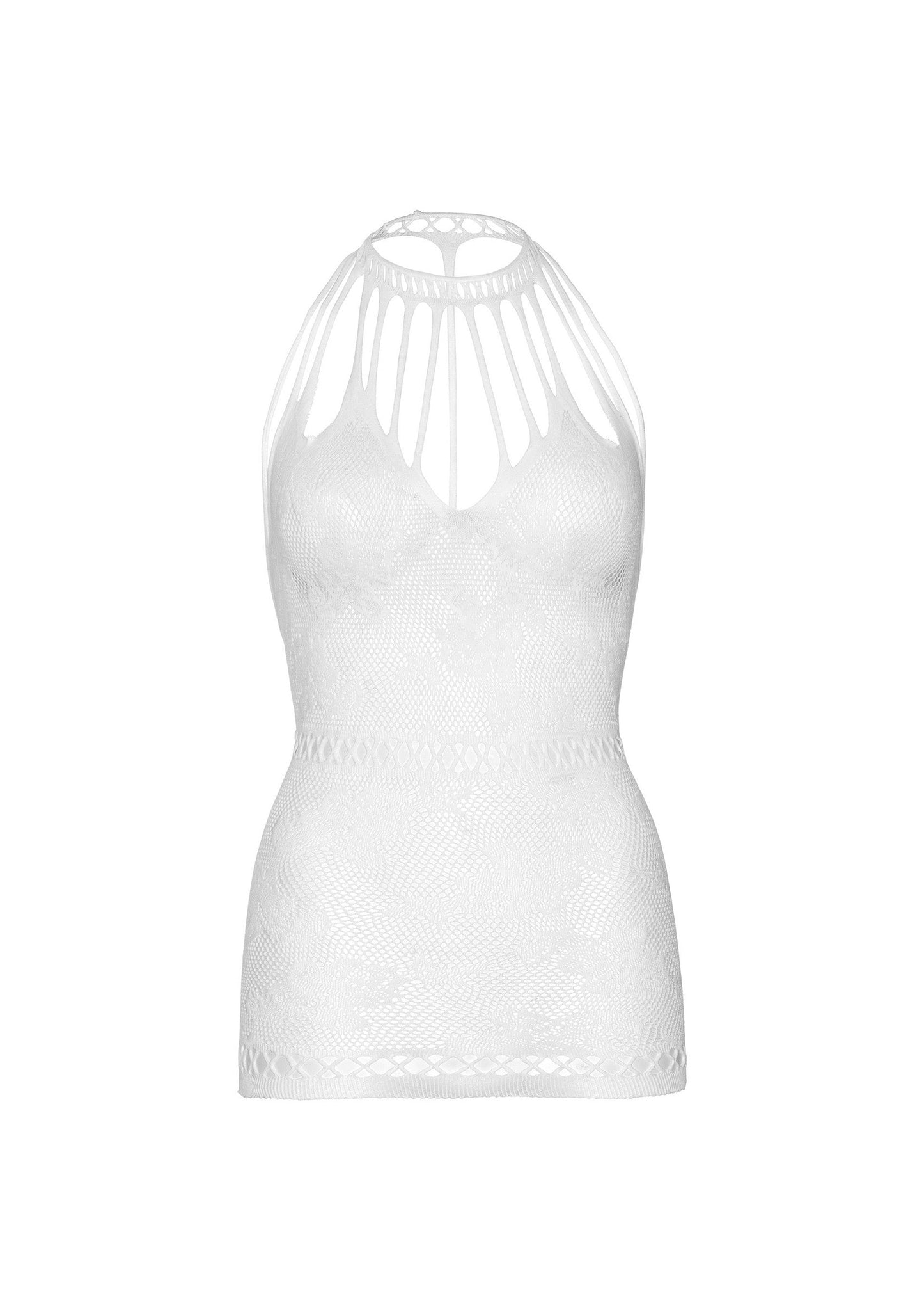 85307 leg avenue very sexy lingerie mini dress with net cut outs