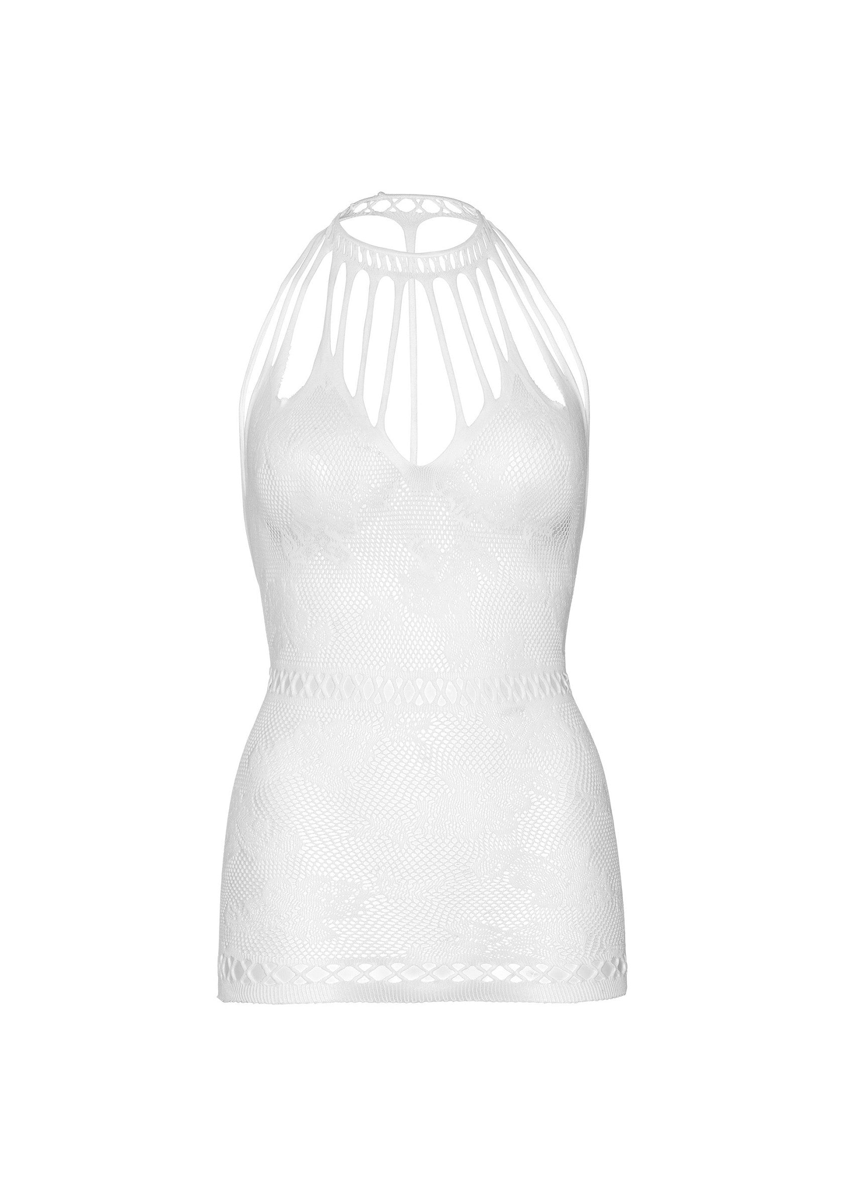 85307 leg avenue very sexy lingerie mini dress with net cut outs