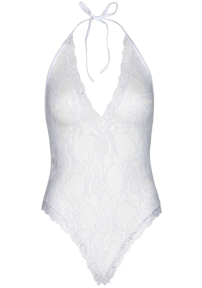 85332 leg avenue very sexy lingerie floral lace deep v teddy and stockings