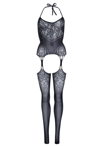 85501 leg avenue very sexy lingerie seamless lace net suspender bodystocking