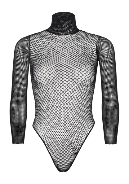 85642 leg avenue very sexy lingerie long sleeved bodysuit with snap crotch