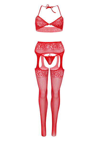 86610 leg avenue lace bra string and garter belt stockings
