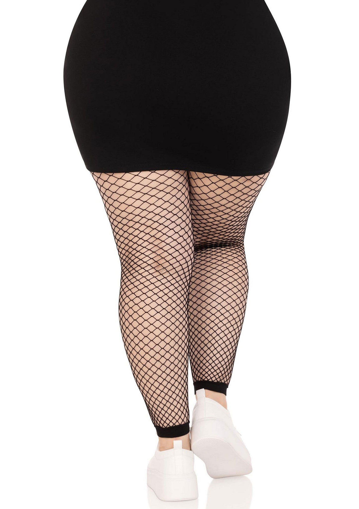 86654 leg avenue plus industrial net footless tights