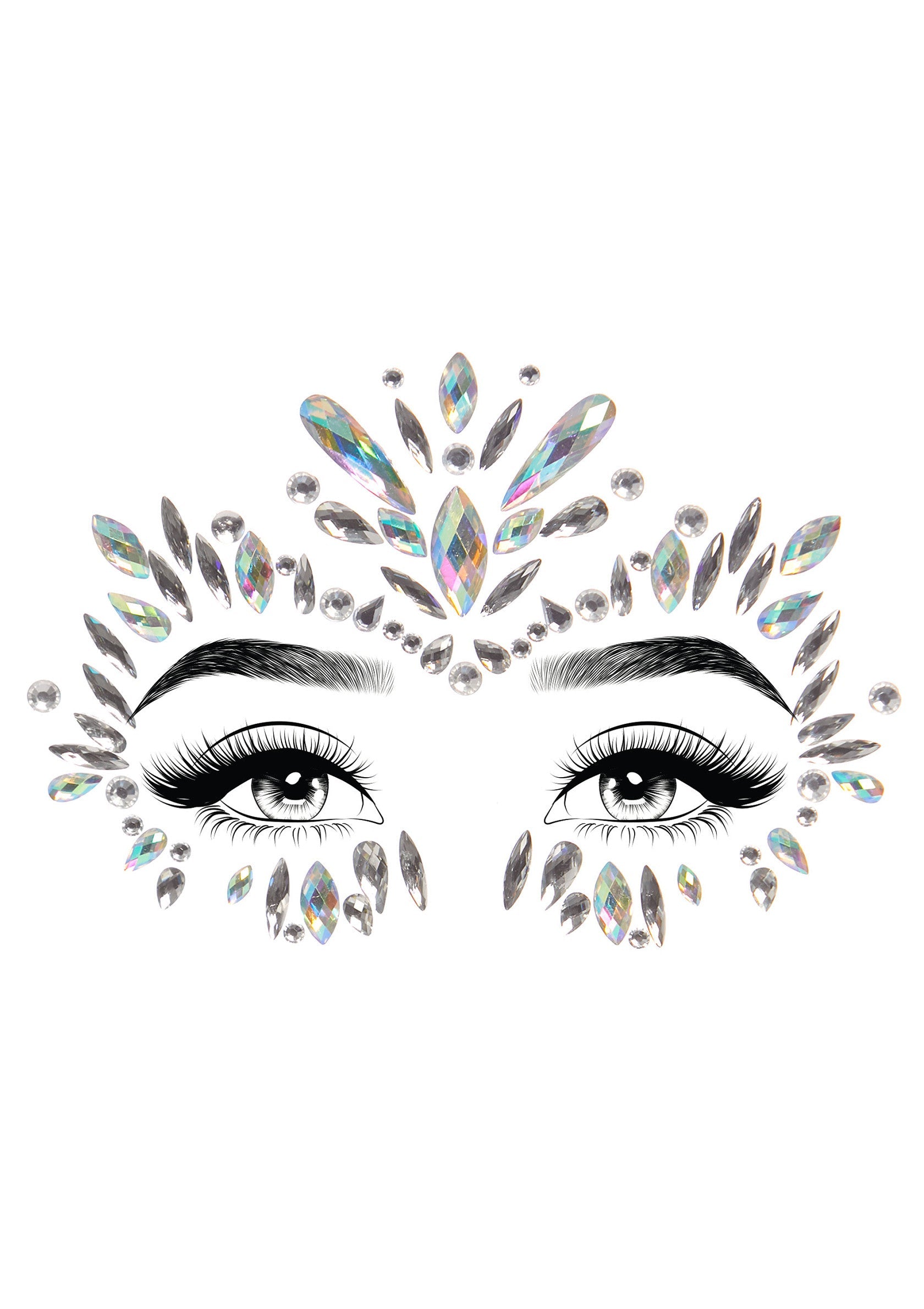 87992 leg avenue iris adhesive face jewels sticker