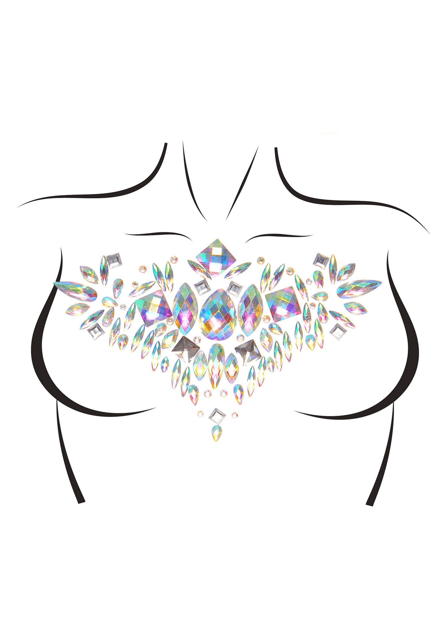 87998 leg avenue aura body jewels sticker