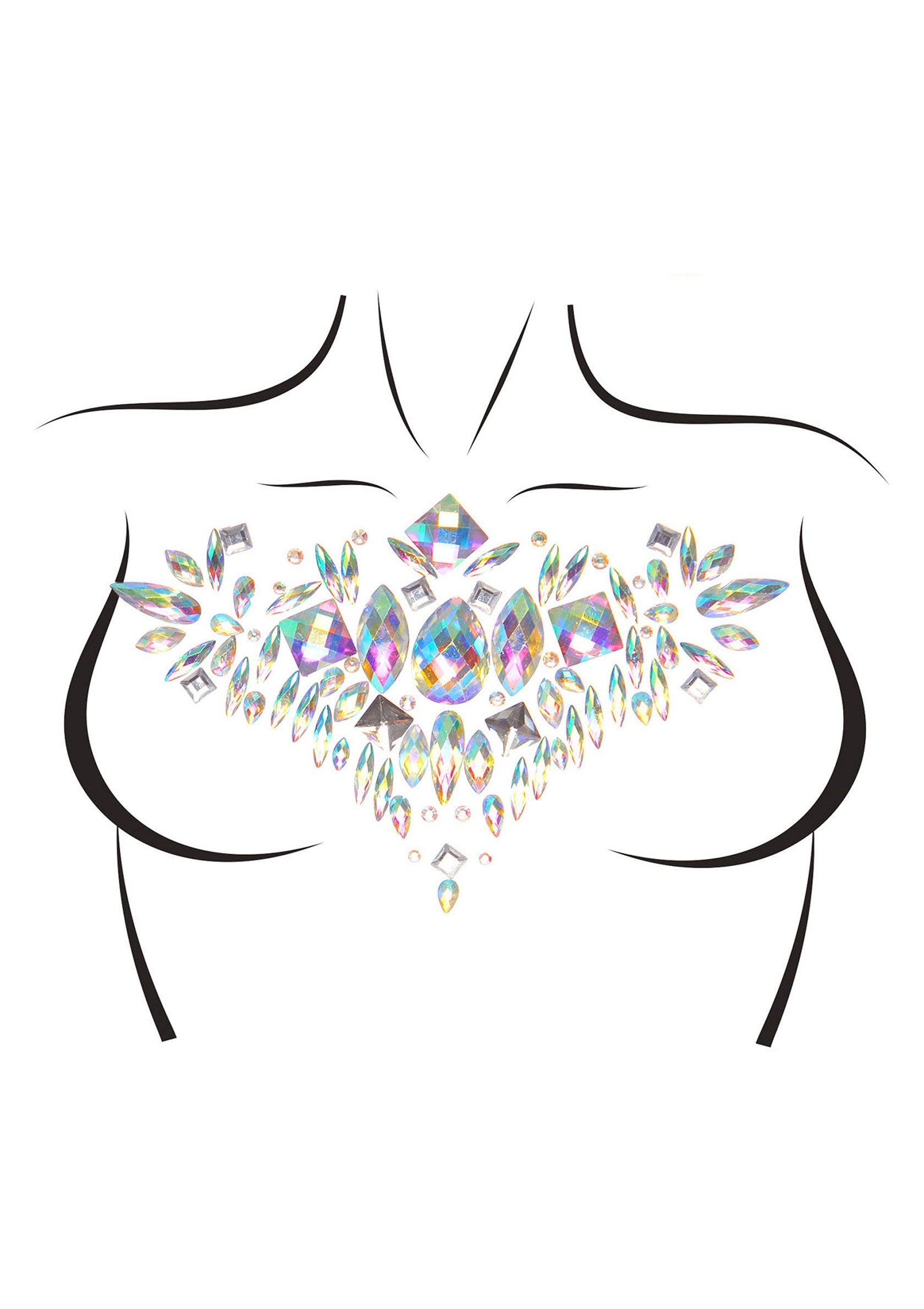 87998 leg avenue aura body jewels sticker