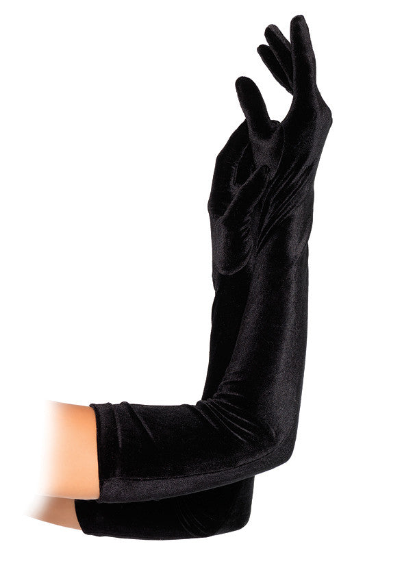 88004 leg avenue velvet opera length gloves