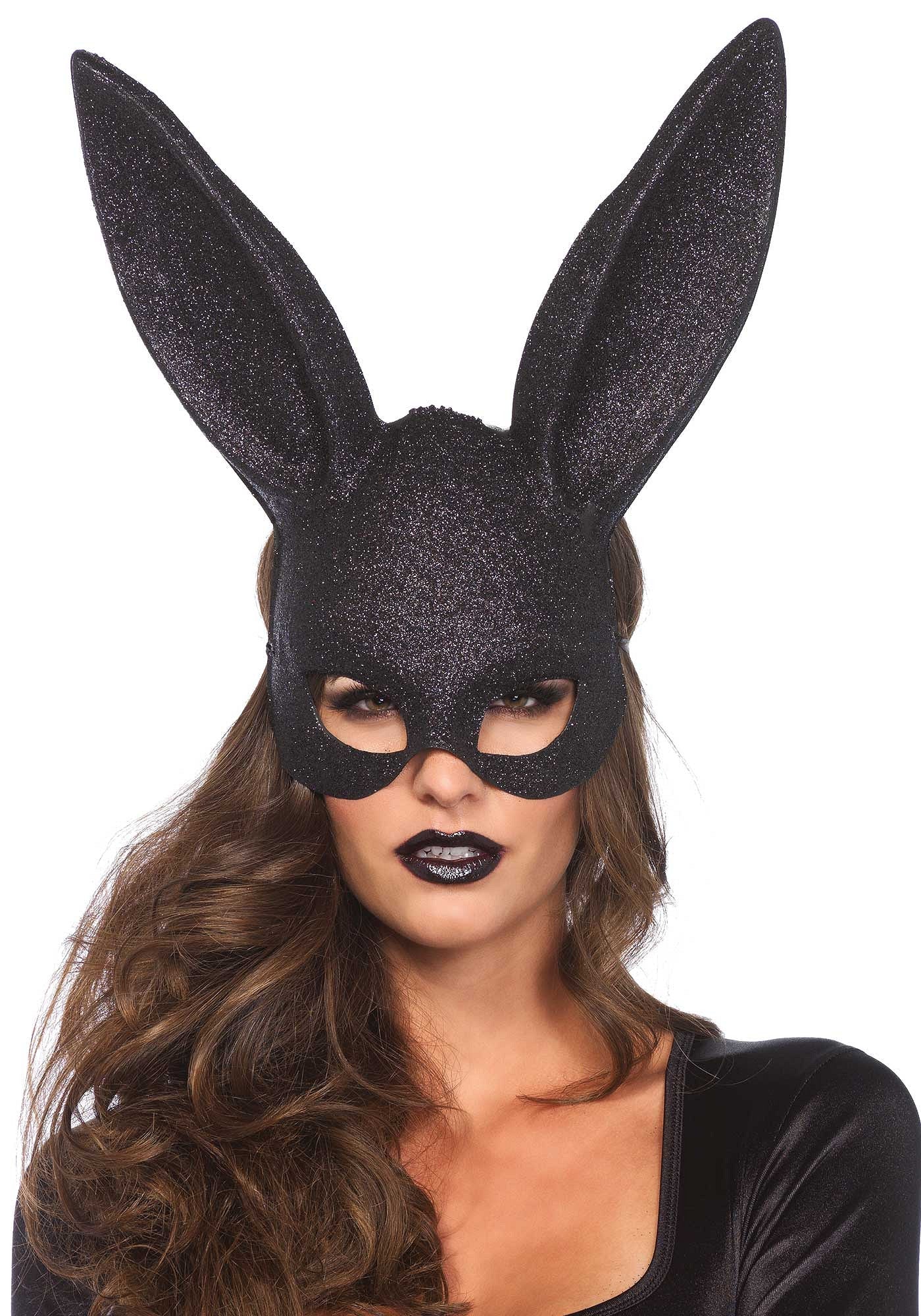88014 leg avenue glitter masquerade rabbit mask