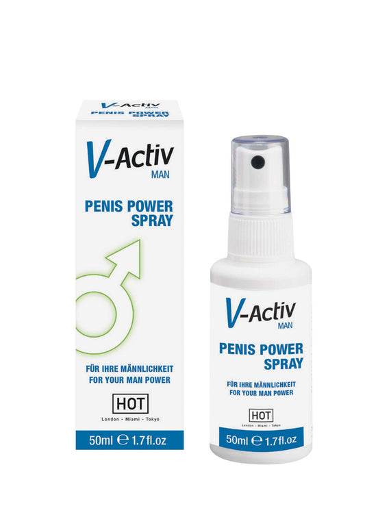 90262 hot v activ penis power spray 50ml