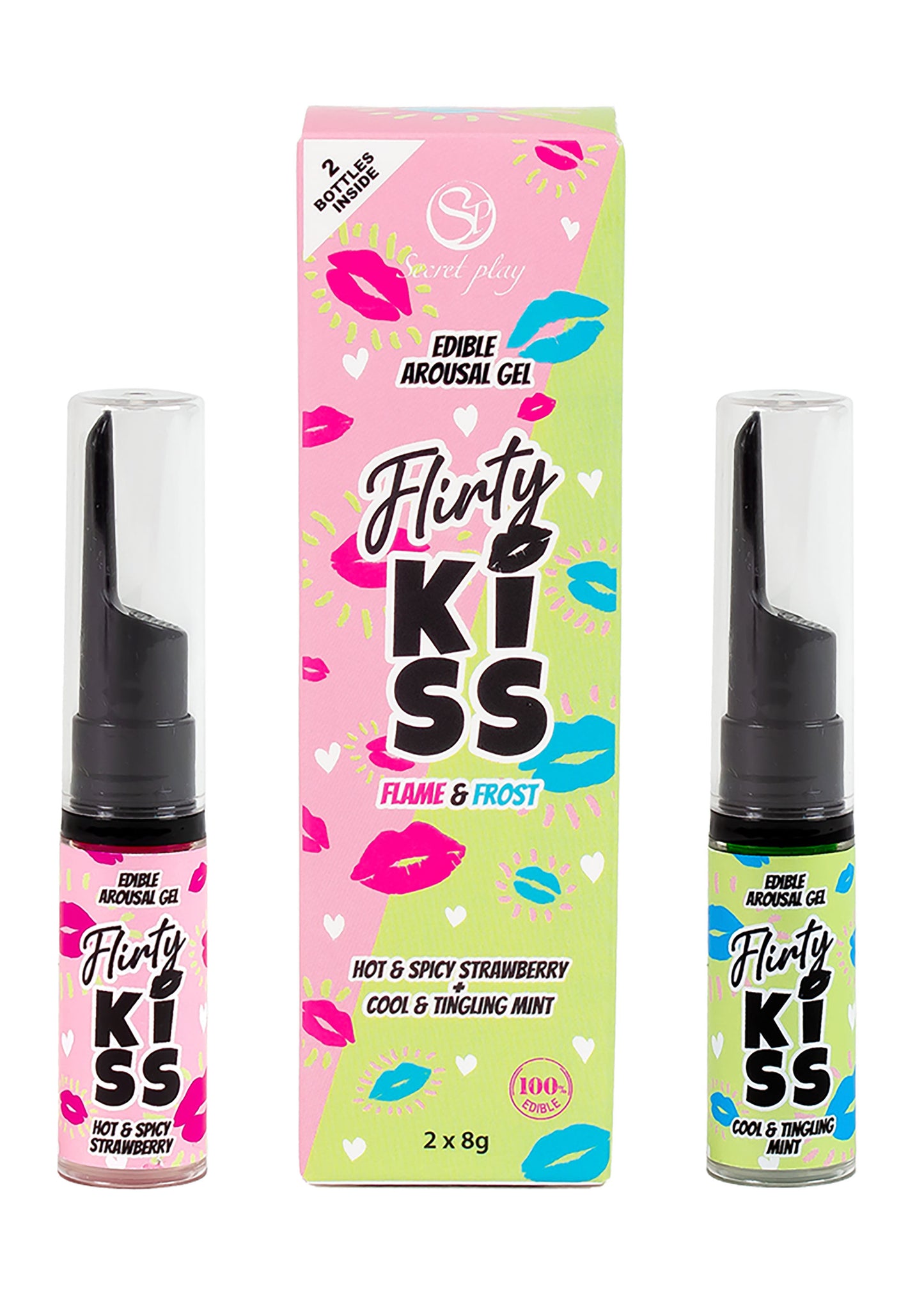 Flirt Kiss Gel Strawberry Mint 2x8 gr