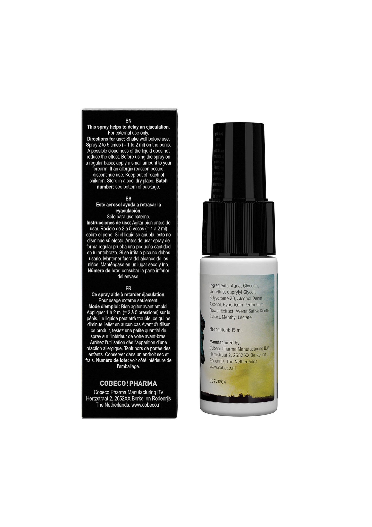 92555 cobeco black stone delay spray 15ml