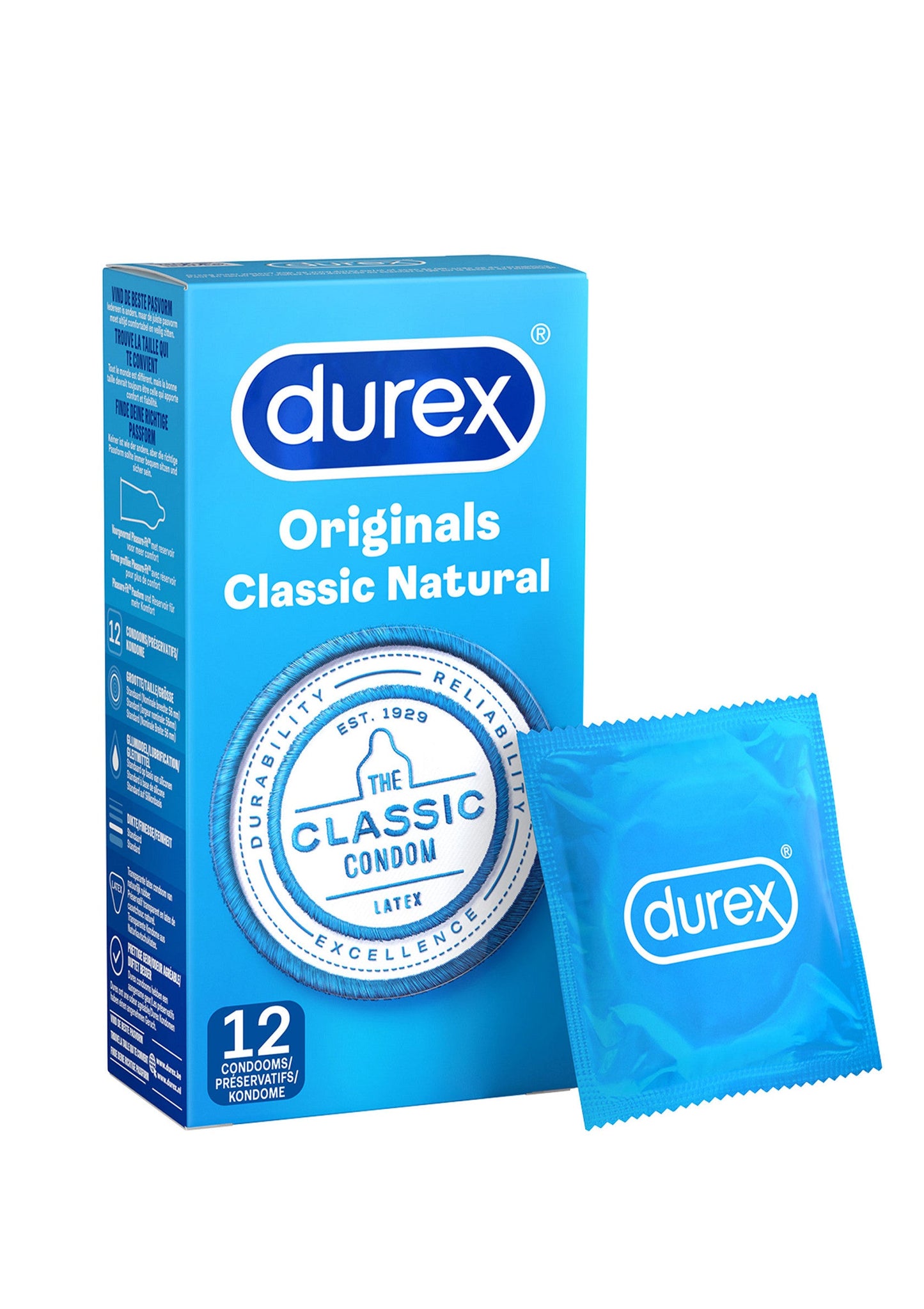 95535 durex thenetherlandsfrance durex classic natural 6x12