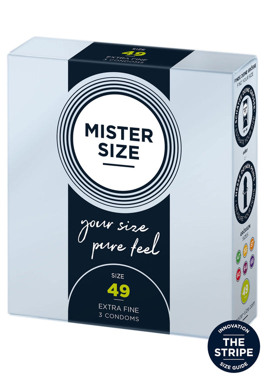 97111 mister size 49mm condoms 3pcs