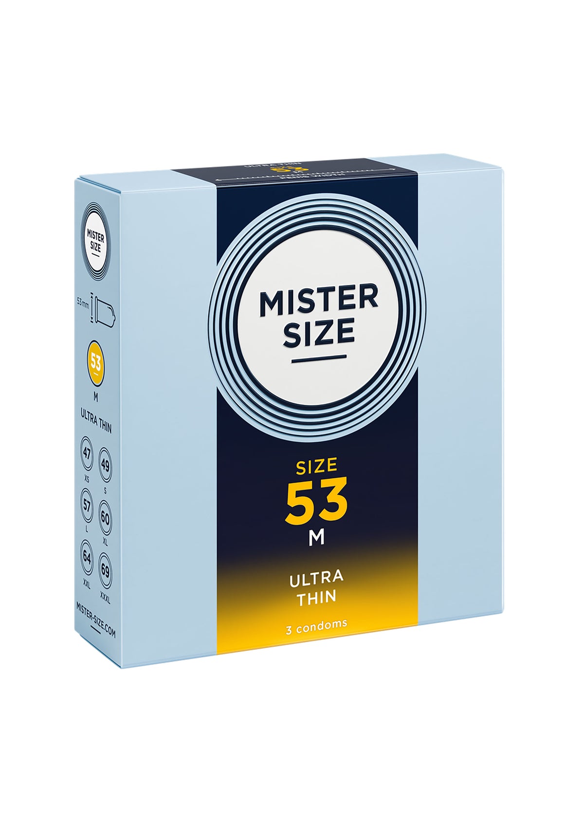 MISTER SIZE 53mm Condoms 3pcs