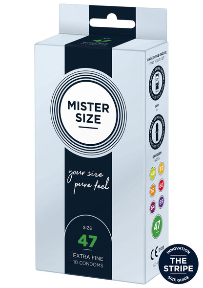 97120 mister size 47mm condoms 10pcs
