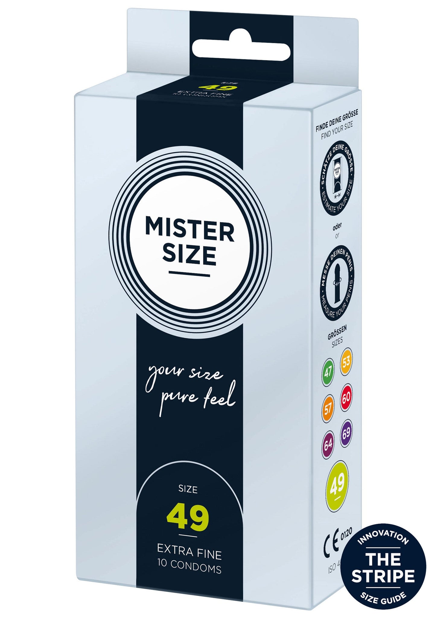 97121 mister size 49mm condoms 10pcs