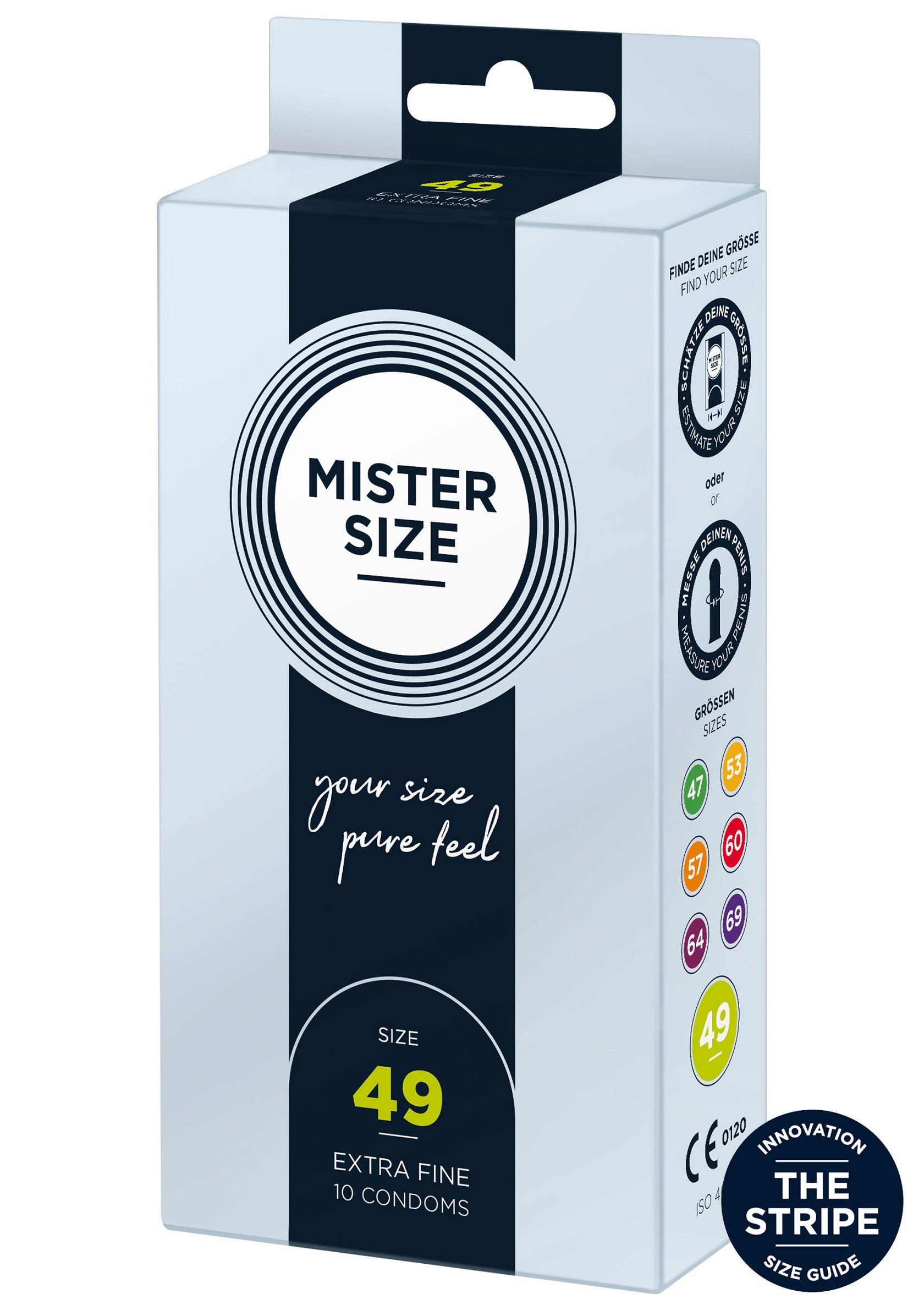 97121 mister size 49mm condoms 10pcs