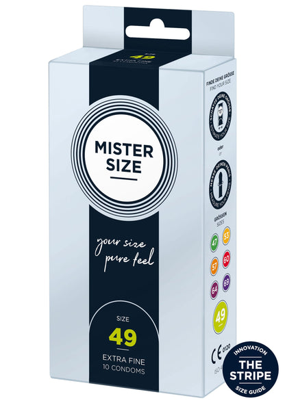 97121 mister size 49mm condoms 10pcs