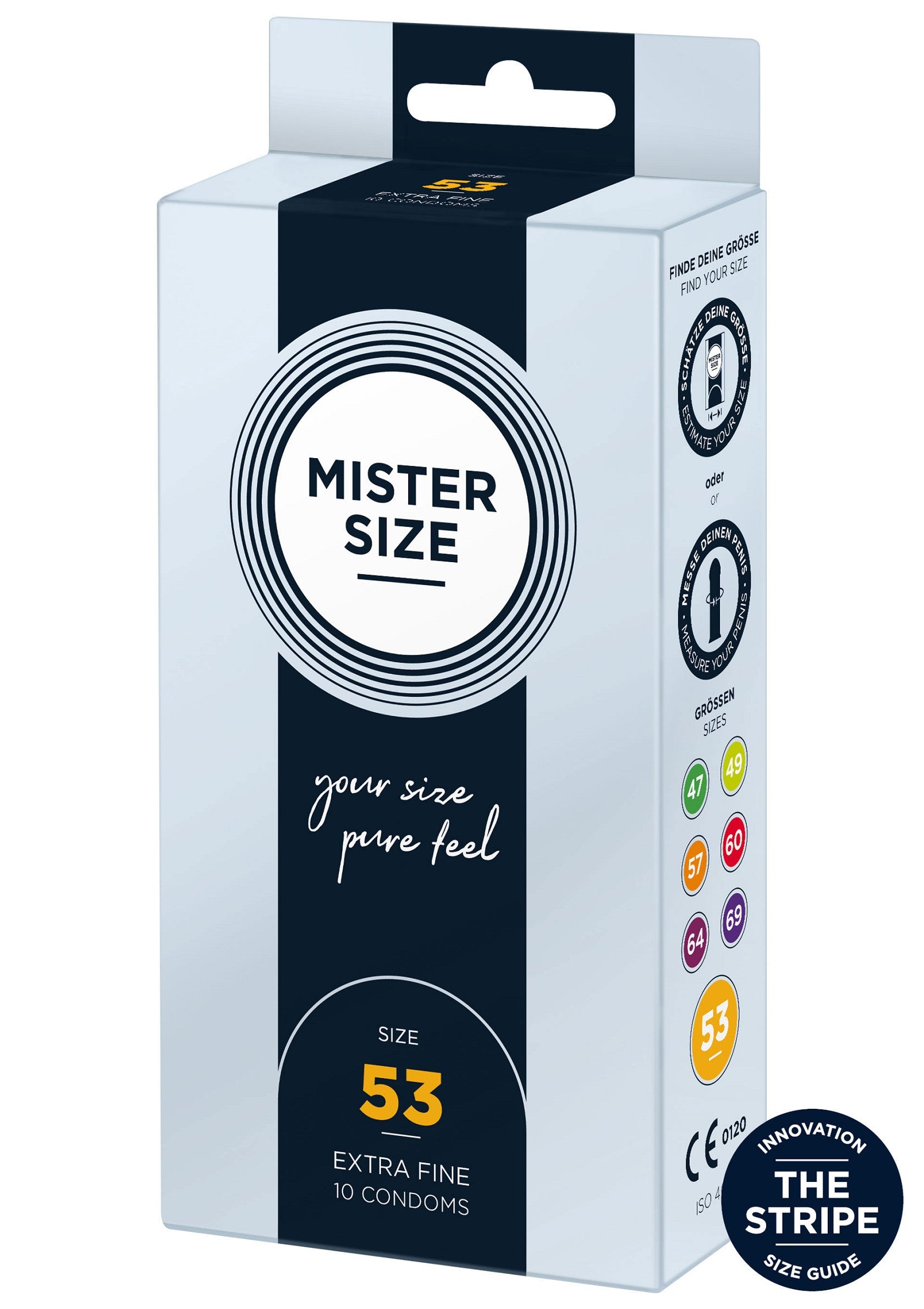 97122 mister size 53mm condoms 10pcs