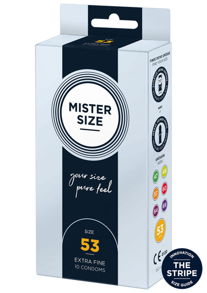 97122 mister size 53mm condoms 10pcs