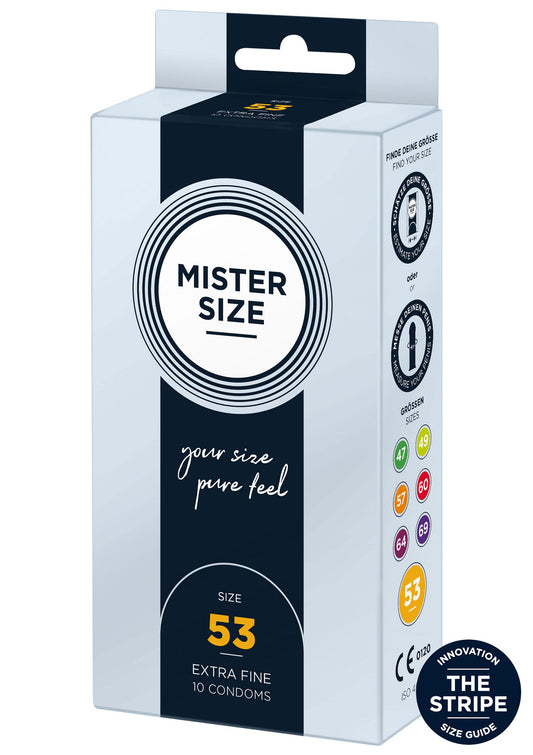 97122 mister size 53mm condoms 10pcs