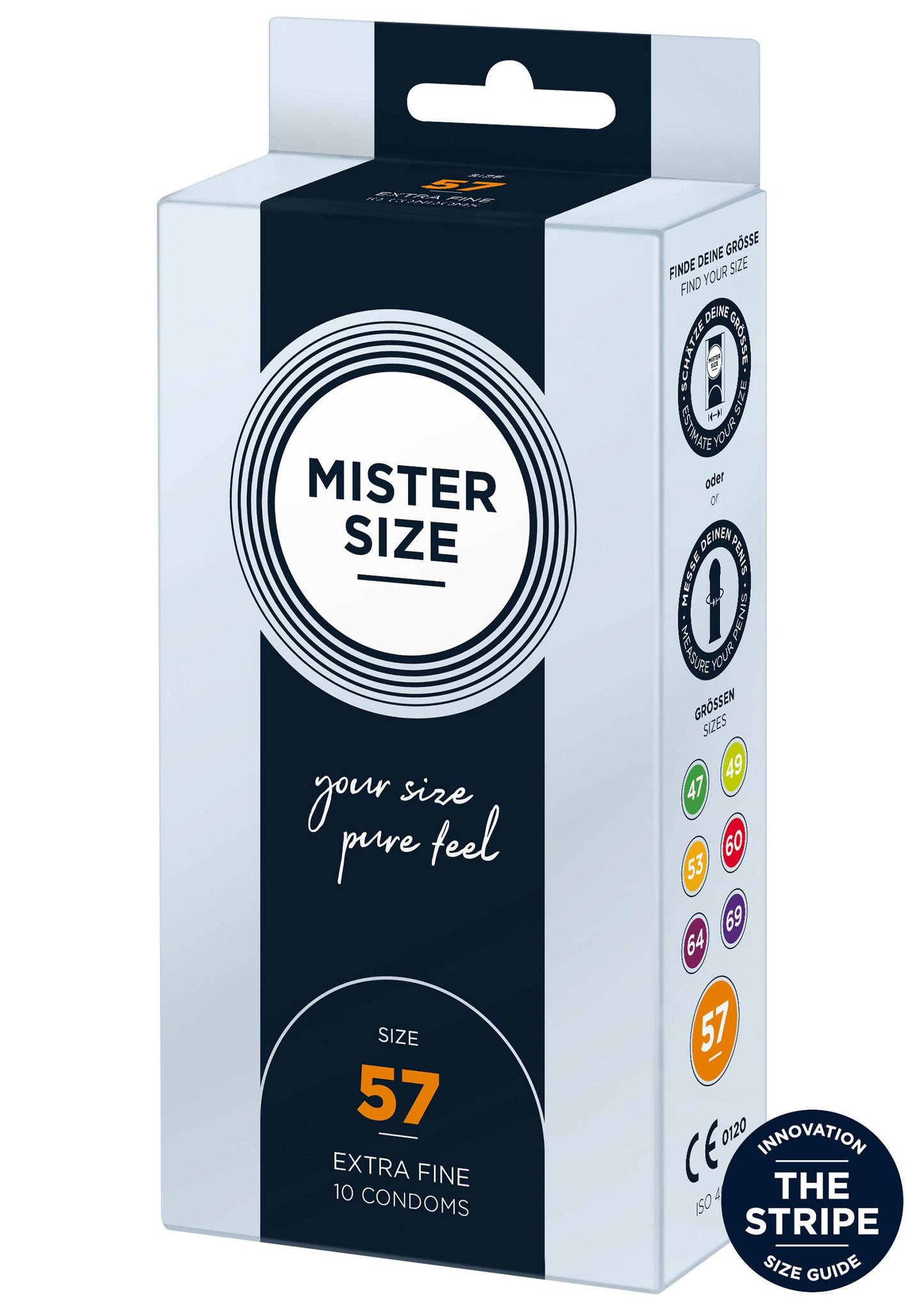 97123 mister size 57mm condoms 10pcs