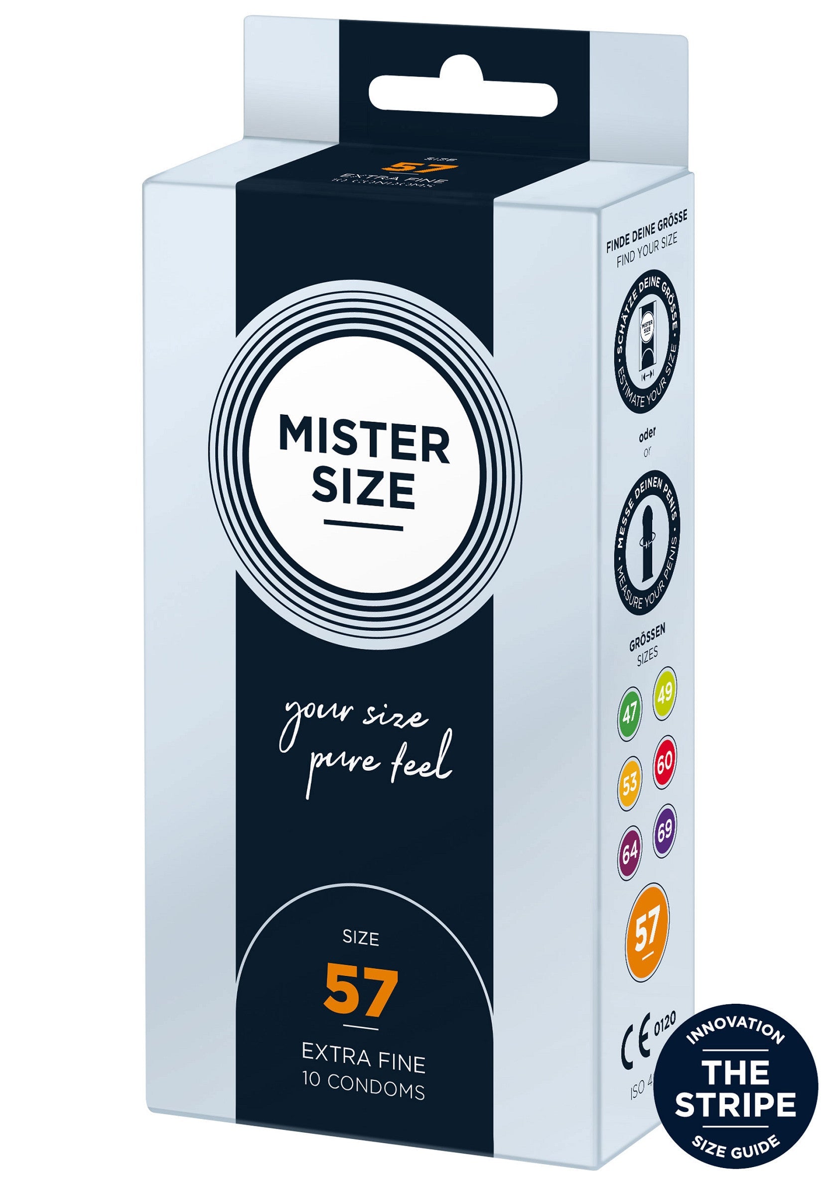 97123 mister size 57mm condoms 10pcs