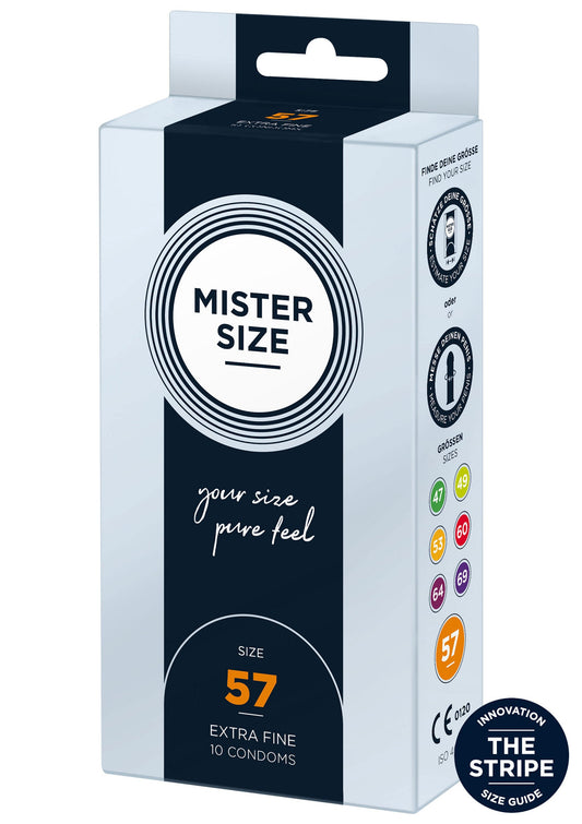 97123 mister size 57mm condoms 10pcs