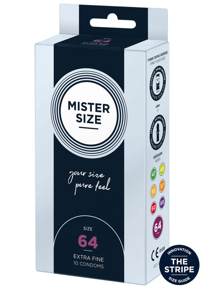 97125 mister size 64mm condoms 10pcs